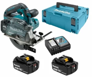 Makita DCS553RTJ 18V Li-Ion Accu Metaalcirkelzaag Set (2x 5.0Ah Accu) In Mbox - 150mm - KoolborstelloosDCS553RTJ