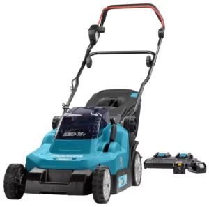 Makita DLM382PT2 (2x 18V) Li-Ion Accu Grasmaaier Set (2x 5.0Ah) - 38cmDLM382PT2