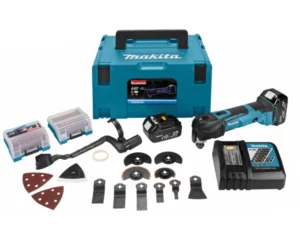 Makita DTM51RTJX3 18V Li-Ion Accu Multitool Set (2x 5.0Ah Accu) + 41 Delige Accessoireset In Mbox - SnelwisselDTM51RTJX3