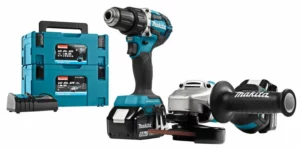 Makita DLX2190TJ1 18V Li-Ion Accu DDF484 Accuboormachine&DGA504 Accu Slijper Combiset (2x 5.0Ah Accu) In MBoxDLX2190TJ1