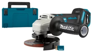 Makita DGA518ZJU 18V Li-Ion Accu AWS Haakse Slijper Body In Mbox - 125mm - KoolborstelloosDGA518ZJU