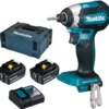Makita DTD153RTJ 18V Li-Ion Accu Slagschroevendraaier Set (2x 5.0Ah Accu) In Mbox - KoolborstelloosDTD153RTJ
