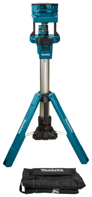 Makita NLADML814 14.4V - 18V Li-Ion Accu Bouwlamp Op Statief - 3 Spots - 100-220cm - 3000LmNLADML814