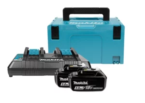 Makita 197629-2 18V Li-Ion Accu Starterset (2x 5.0Ah) + Duolader In Mbox197629-2