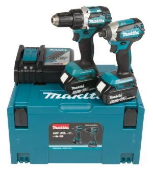 Makita DLX2189TJ 18V Li-Ion Accu Schroef/boormachine (DDF484)&Slagschroevendraaier (DTD153) Combiset (2x 5,0Ah Accu) In Mbox - KoolborstelloosDLX2189TJ