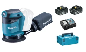 Makita DBO180RFJ 18V Li-Ion Accu Excentrische Schuurmachine Set (2x 3.0Ah Accu) In Mbox - 125mmDBO180RFJ