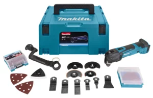 Makita DTM51ZJX3 18V Li-Ion Accu Multitool Body + 41 Delige Accessoireset In Mbox - Snelwissel Voor Het Schuren, Snijden, Zagen En SchrapenDTM51ZJX3