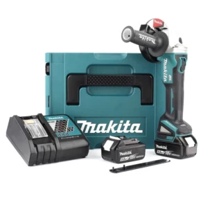 Makita DGA504RTJ 18V Li-Ion Accu Haakse Slijper Set (2x 5.0Ah Accu) In Mbox - 125mm - KoolborstelloosDGA504RTJ