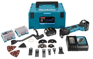 Makita DTM51RMJX3 18V Li-Ion Accu Multitool Set (2x 4.0Ah Accu) + 41 Delige Accessoireset In Mbox - SnelwisselDTM51RMJX3