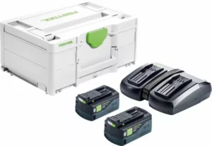 Festool SYS 18V 2x5,0/TCL 6 DUO Energieset (2x 5,0Ah) In SystainerSYS 18V 2x5,0/TCL 6 DUO