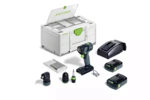 Festool TXS 18 C 3,0-Set 18V Li-Ion Accu Schroefboormachine Incl. Bitset (2x 3,0Ah) In Systainer - 40NmTXS 18 C 3,0-Set