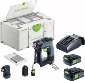 Festool CXS 12 2,5-Set 12V Li-ion Accu-schroefboormachine Set (2x 2.5Ah Accu) In SystainerCXS 12 2,5-Set
