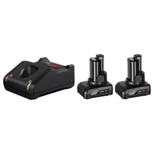 Bosch 1600A01B20 12V Li-Ion Accu Starterset (2x 6.0Ah) + Lader GAL 12 V-401600A01B20
