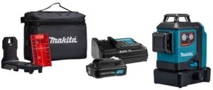Makita SK700DX 12V Max Li-Ion Accu Kruislijnlaser Set (1x2.0Ah) In Tas - Zelfnivellerend - Rood 3x360°- 25mSK700DX