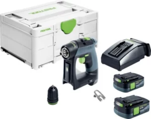 Festool CXS 12 2,5-Plus 12V Li-ion Accu-schroefboormachine Set (2x 2.5Ah Accu) In SystainerCXS 12 2,5-Plus