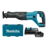 Makita DJR186RT 18V Li-Ion Accu Reciprozaag Set (1x 5.0Ah Accu) In Koffer - Snelwissel - VariabelDJR186RT