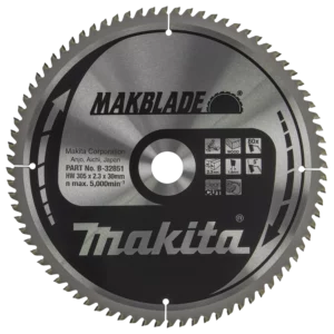 Makita B-32851 Cirkelzaagblad - 305x30x80T - HoutB-32851