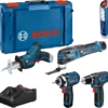 Bosch 5 Tool Kit 12V Accu Combiset (3x 2.0Ah) In L-Boxx0615990N1D