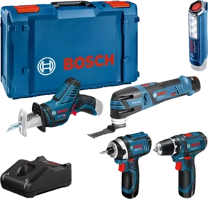 Bosch 5 Tool Kit 12V Accu Combiset (3x 2.0Ah) In L-Boxx0615990N1D
