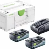 Festool SYS 18V 2x8,0/SCA16 Energieset (2x 8,0Ah) In SystainerSYS 18V 2x8,0/SCA16