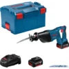 Bosch GSA 18 V-LI 18V Li-Ion Accu Reciprozaag Set (2x 5.0Ah Accu) In L-Boxx - Snelwissel - VariabelGSA 18 V-LI