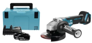 Makita DGA505RTJ 18V Li-Ion Accu Haakse Slijper Set (2x 5.0Ah Accu) In Mbox - 125mm - Koolborstelloos - SoftstartDGA505RTJ
