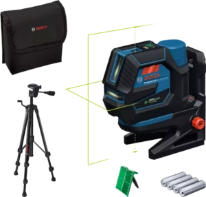 Bosch GCL 12V-50-22 CG 12V Accu Kruislijnlaser In Tas + Statief (inclusief Batterijen)GCL 12V-50-22 CG