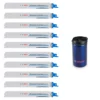 Bosch 0615997675 PRO Medium-Thick Metal Precise S1137BEF Reciprozaagbladen (10 Stuks) + Isotherm Mok - 225mm0615997675