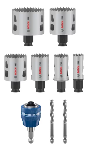Bosch 2608594436 PRO 9-delige Multi Material PC Plus Gatzagenset - 22,29,35,44,51,64mm2608594436