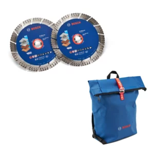 Bosch 061599765L Diamantschijf (2 Stuks) Met Rugzak - 230mm061599765L