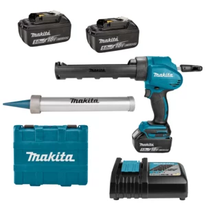 Makita DCG180RTEX 18V Li-Ion Accu Lijm- En Kitspuit Set (2x 5.0Ah Accu) Incl. Kokerhouder- En Worsthouder In KofferDCG180RTEX