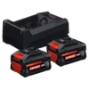 Bosch EXBA18V-55 Accu Starterset (2x 5.5Ah) + LaderStarterset EXBA18V-55