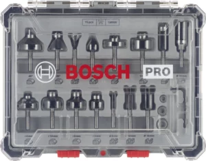Bosch 2607017471 15-delige Frezenset In Cassette - 6mm2607017471