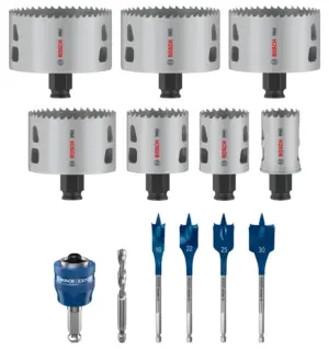 Bosch 2608594433 PRO 13-delige Multi Material PC Plus Gatzagenset - 32,41,51,73,76,83,86mm