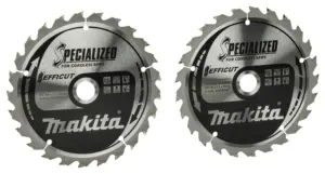 Makita B-62985-2 Specialized Cirkelzaagblad Twin-Pack Voor Hout - 165 X 20 X 25T