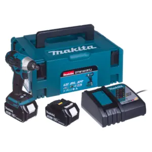 Makita DTW181RTJ 18V Li-Ion Accu Slagmoersleutel Set (2x 5.0Ah Accu) In Mbox - 210Nm - 1/2" - Koolborstelloos