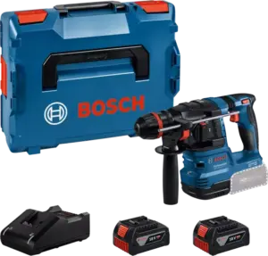 Bosch GBH 18V-22 X SDS-plus Accu ONECHUCK Combihamer Set (2x 4,0Ah) In L-Boxx