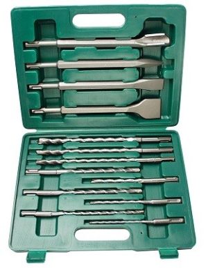 Mannesmann 13-delige set boren+beitels (12588)