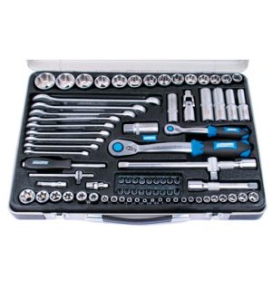 MANNESMANN 82-delige 1/4"+1/2" doppendoos (29770)