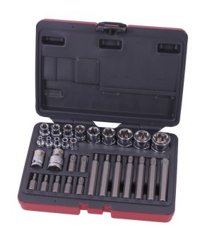 Torxdoppenset 1/4" 3/8" 1/2"