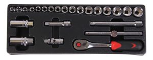 Doppendoos 3/8" 24 delig