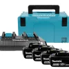 Makita 198091-4 18V Li-Ion Accu Starterset (4x 6,0Ah) + Duolader In Mbox