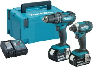Makita DLX2131MJ 18V Li-Ion Accu Klopboor- /schroefmachine (DHP482) & Slagschroevendraaier (DTD152) Combiset (2x 4.0Ah Accu) In Mbox