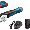 Bosch GUS 12V-300 12V Li-Ion Accu Schaar Set (2x 2.0Ah Accu) In L-Boxx