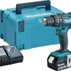 Makita DHP482RF 18V Li-Ion Accu Klopboor- /schroefmachine Set (1x 3.0Ah Accu) In Mbox