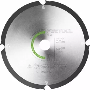 Festool 205769 Diamant-cirkelzaagblad - DIA 168x1,8x20 - 4T - ABRASIVE MATERIALS