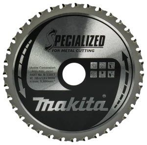 Makita B-33417 Specialized Cirkelzaagblad Voor Staal - 185 X 30 X 36T