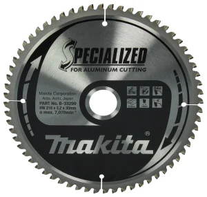 Makita B-33299 Specialized Afkortzaagblad Aluminium - 216 X 30 X 64T