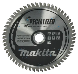 Makita B-33021 Specialized Invalcirkelzaagblad Voor Aluminium - 165 X 20 X 56T