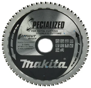 Makita E-12843 Efficut Cirkelzaagblad Voor RVS/Staal - 185 X 30 X 60T